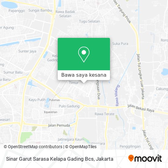 Peta Sinar Garut Sarasa Kelapa Gading Bcs