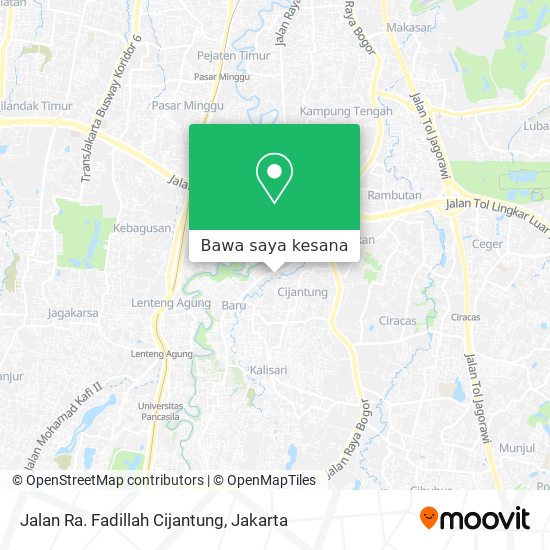 Peta Jalan Ra. Fadillah Cijantung