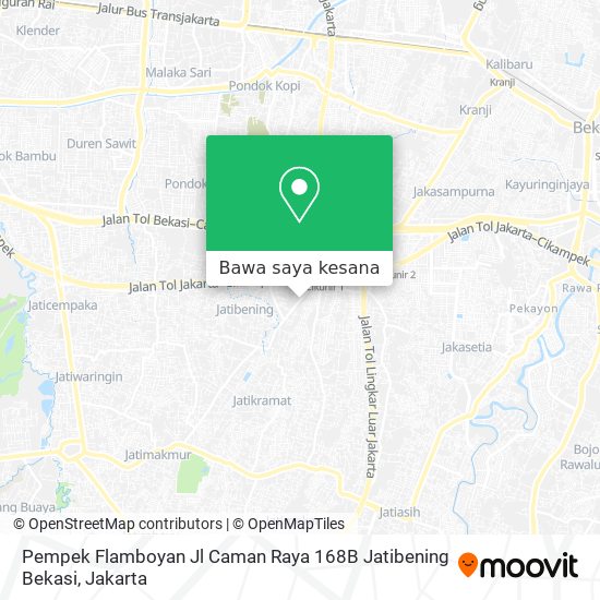 Peta Pempek Flamboyan Jl Caman Raya 168B Jatibening Bekasi