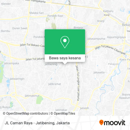 Peta JL Caman Raya - Jatibening