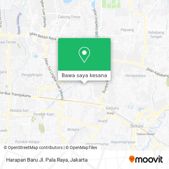 Peta Harapan Baru Jl. Pala Raya