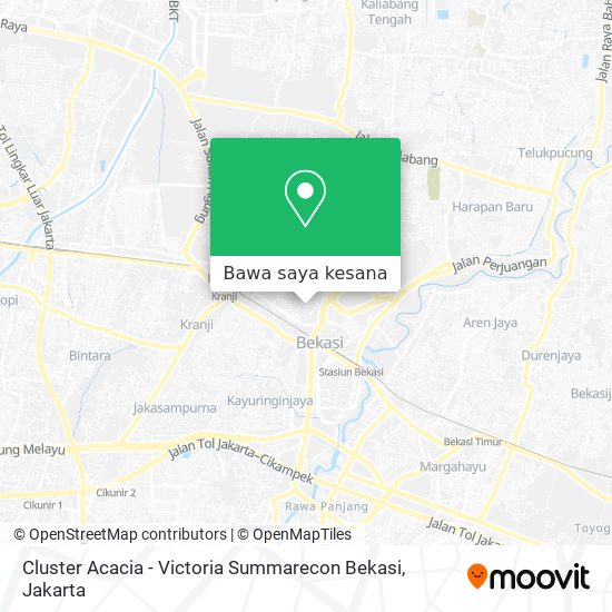 Peta Cluster Acacia - Victoria Summarecon Bekasi