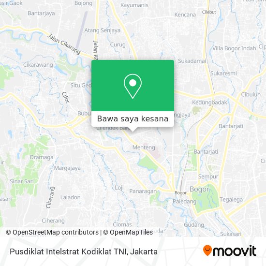 Peta Pusdiklat Intelstrat Kodiklat TNI