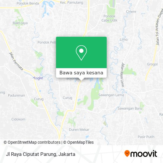 Peta Jl Raya Ciputat Parung