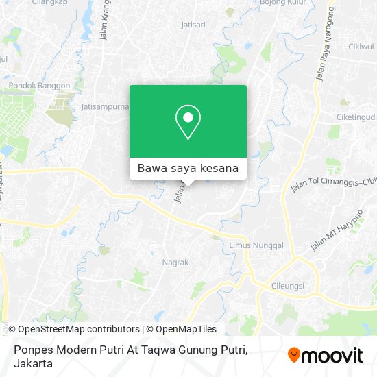 Peta Ponpes Modern Putri At Taqwa Gunung Putri