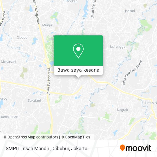 Peta SMPIT Insan Mandiri, Cibubur