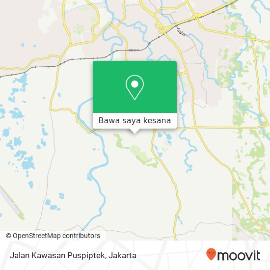 Peta Jalan Kawasan Puspiptek