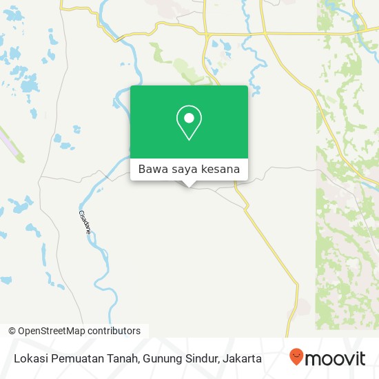 Peta Lokasi Pemuatan Tanah, Gunung Sindur