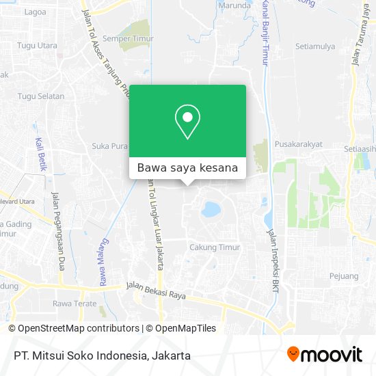 Peta PT. Mitsui Soko Indonesia