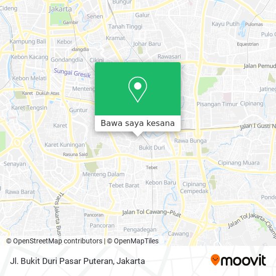 Peta Jl. Bukit Duri Pasar Puteran