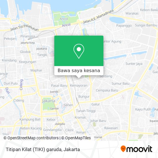 Peta Titipan Kilat (TIKI) garuda
