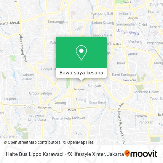 Peta Halte Bus Lippo Karawaci - fX lifestyle X'nter