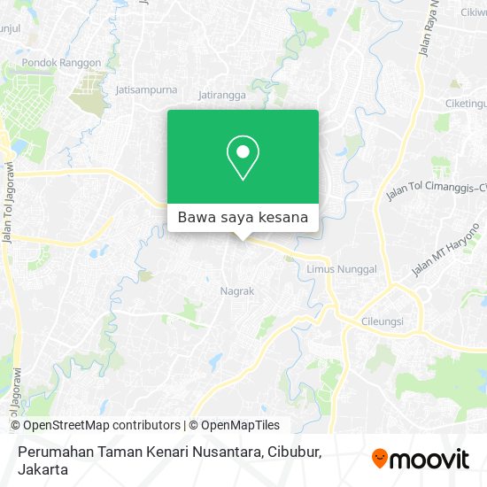 Peta Perumahan Taman Kenari Nusantara, Cibubur