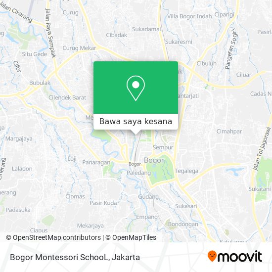 Peta Bogor Montessori SchooL