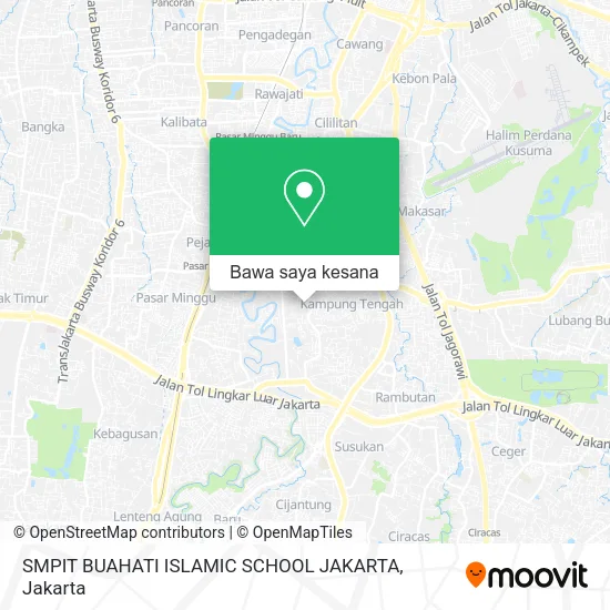 Peta SMPIT BUAHATI ISLAMIC SCHOOL JAKARTA