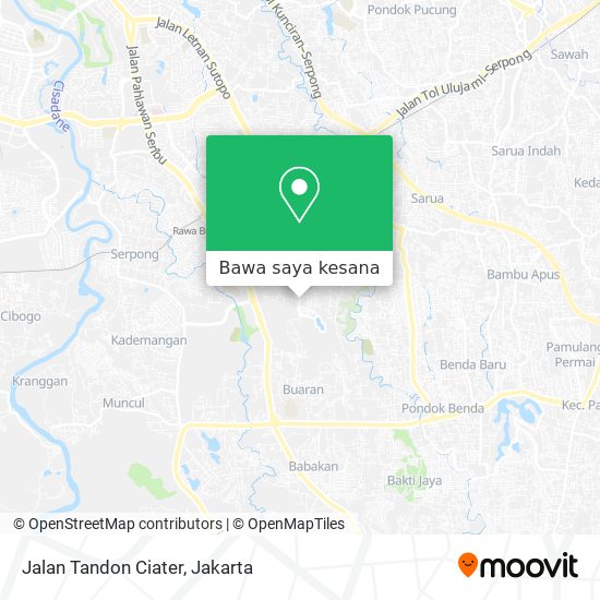 Peta Jalan Tandon Ciater
