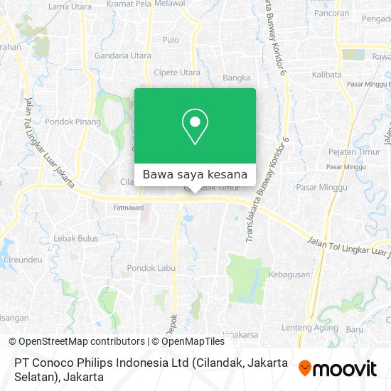 Peta PT Conoco Philips Indonesia Ltd (Cilandak, Jakarta Selatan)