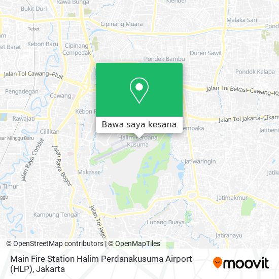 Peta Main Fire Station Halim Perdanakusuma Airport (HLP)