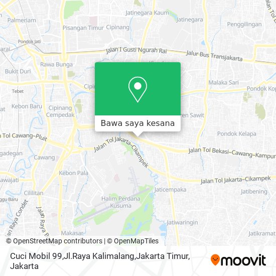 Peta Cuci Mobil 99,Jl.Raya Kalimalang,Jakarta Timur