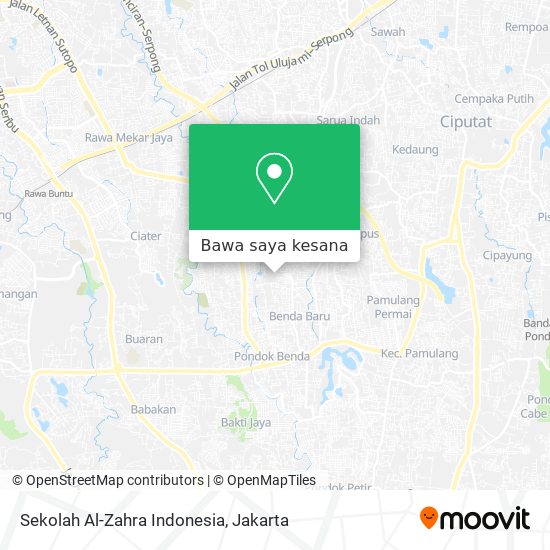 Peta Sekolah Al-Zahra Indonesia