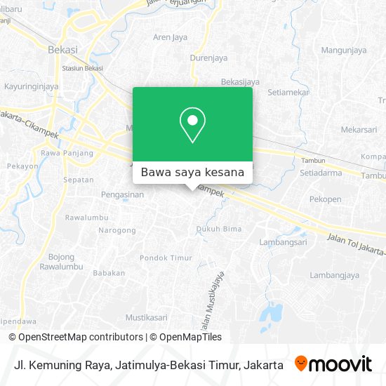 Peta Jl. Kemuning Raya, Jatimulya-Bekasi Timur