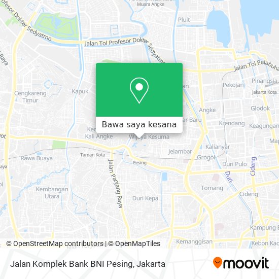 Peta Jalan Komplek Bank BNI Pesing