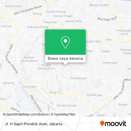 Peta Jl. H Sapri Pondok Aren