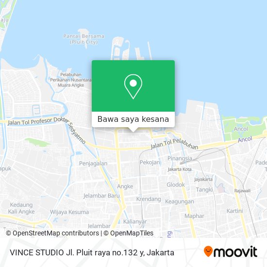 Peta VINCE STUDIO Jl. Pluit raya no.132 y