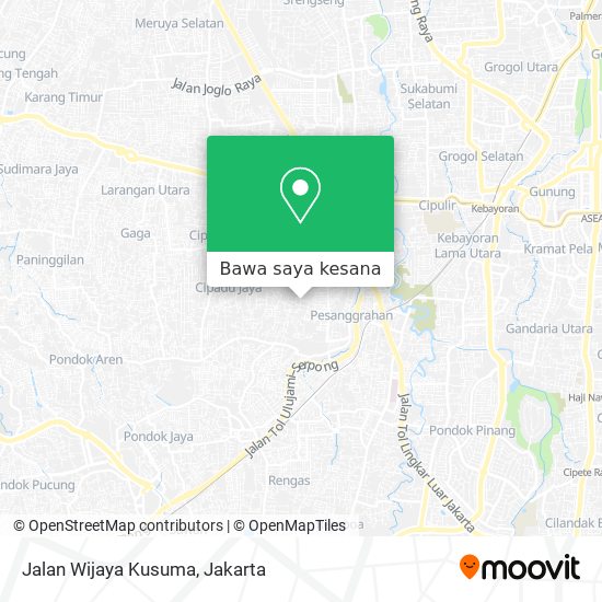 Peta Jalan Wijaya Kusuma