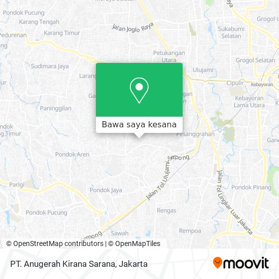Peta PT.  Anugerah Kirana Sarana