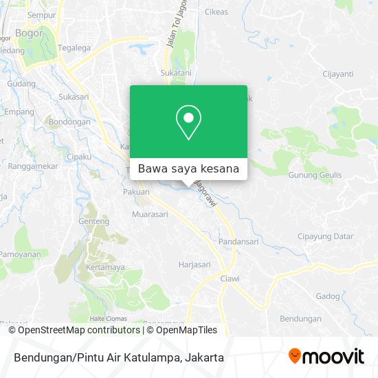 Peta Bendungan/Pintu Air Katulampa