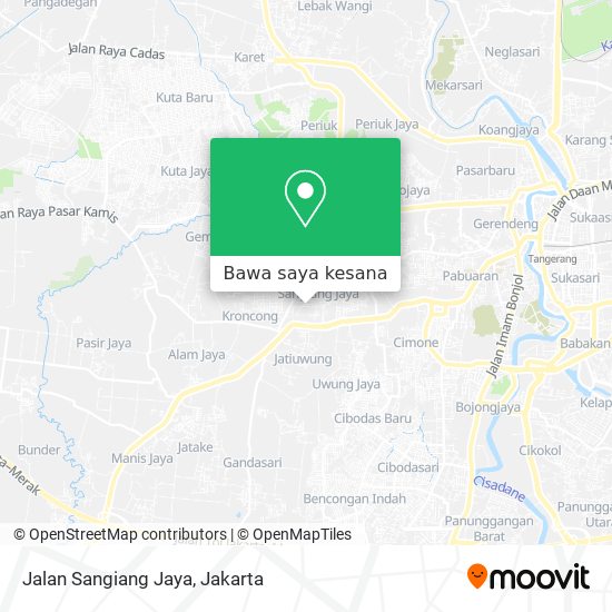 Peta Jalan Sangiang Jaya