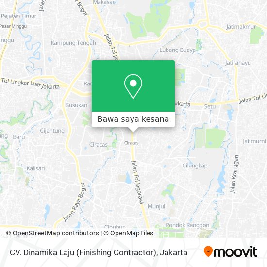 Peta CV. Dinamika Laju (Finishing Contractor)