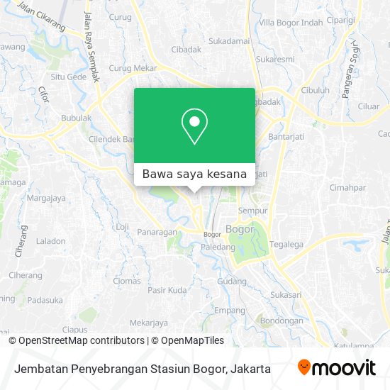 Peta Jembatan Penyebrangan Stasiun Bogor