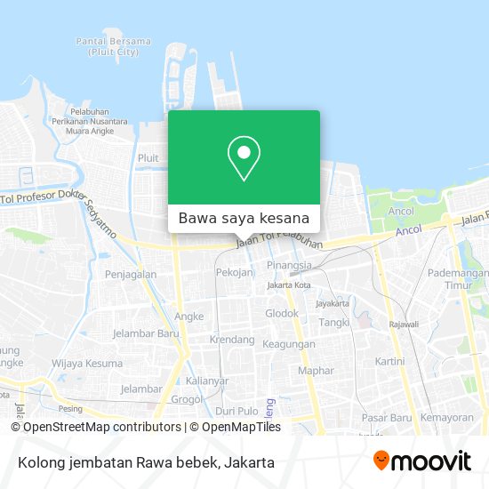 Peta Kolong jembatan Rawa bebek