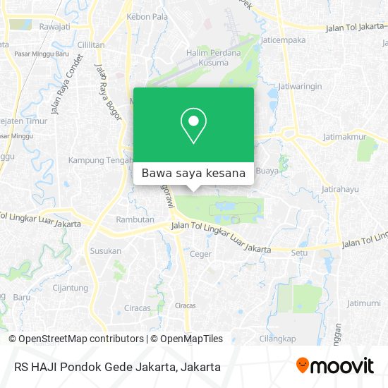 Peta RS HAJI Pondok Gede Jakarta