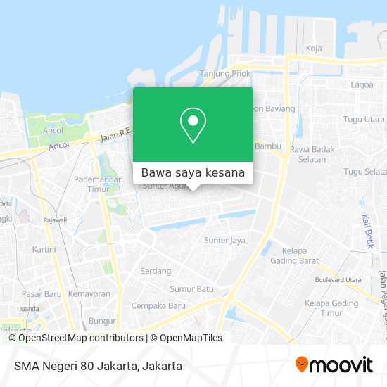 Peta SMA Negeri 80 Jakarta