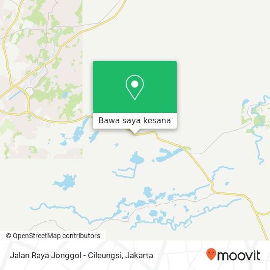 Peta Jalan Raya Jonggol - Cileungsi