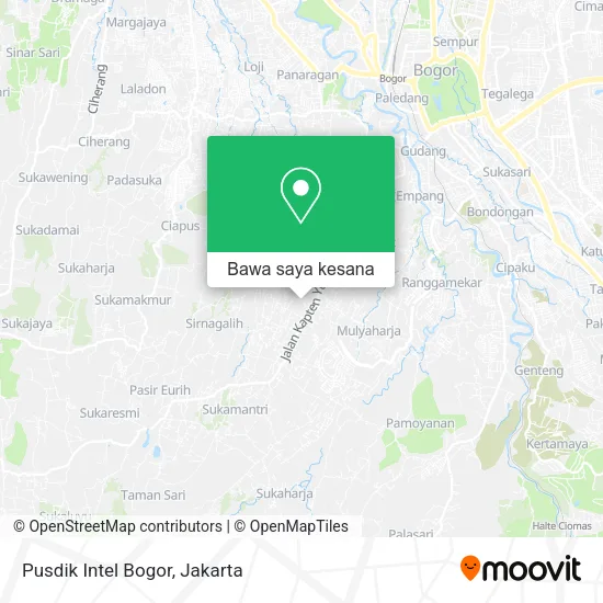 Peta Pusdik Intel Bogor