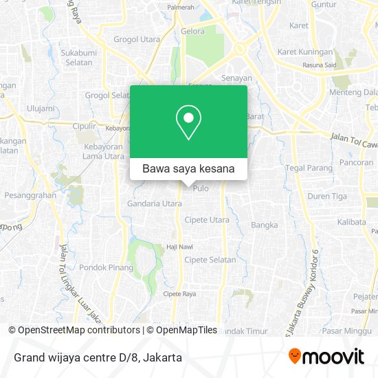 Peta Grand wijaya centre D/8