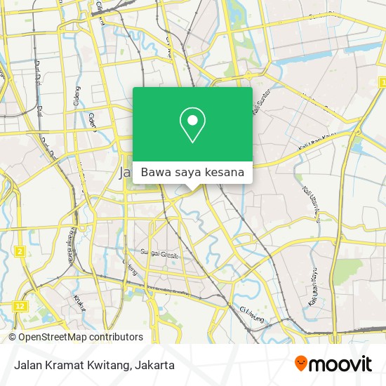 Peta Jalan Kramat Kwitang