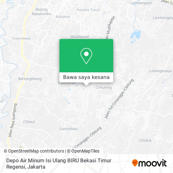 Peta Depo Air Minum Isi Ulang BIRU Bekasi Timur Regensi