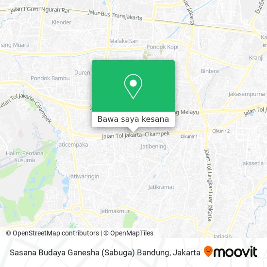 Peta Sasana Budaya Ganesha (Sabuga) Bandung