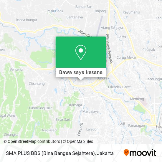 Peta SMA PLUS BBS (Bina Bangsa Sejahtera)