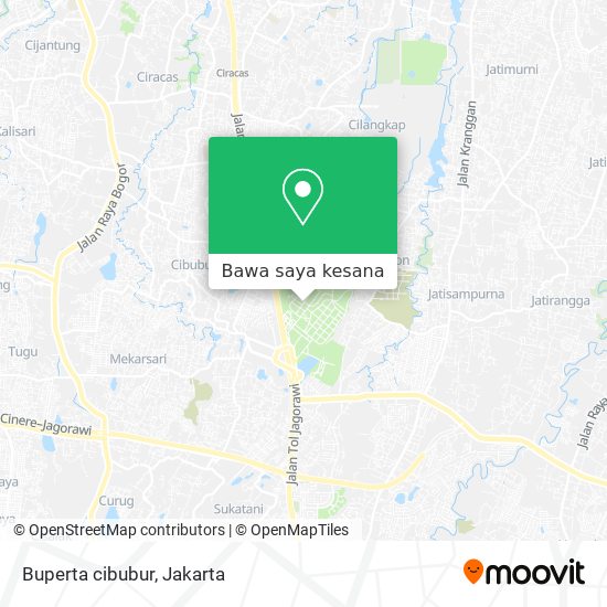 Peta Buperta cibubur