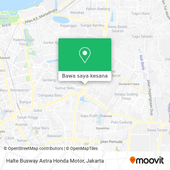 Peta Halte Busway Astra Honda Motor