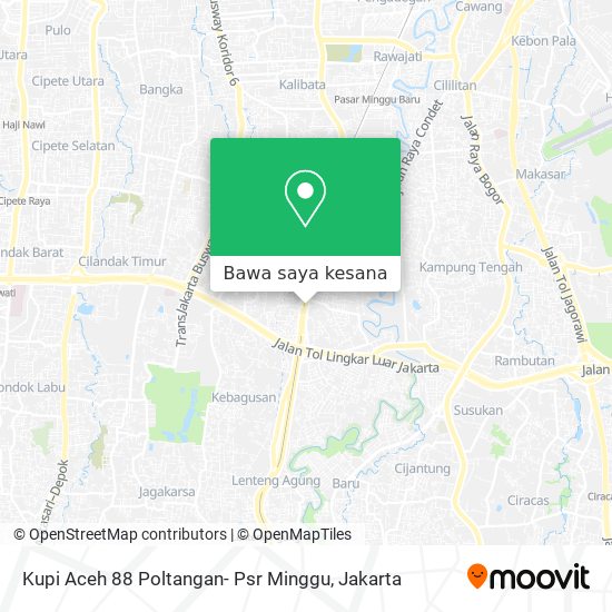 Peta Kupi Aceh 88 Poltangan- Psr Minggu