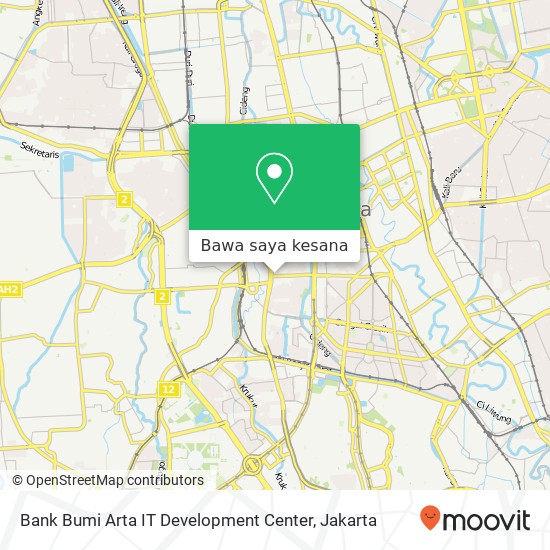 Peta Bank Bumi Arta IT Development Center