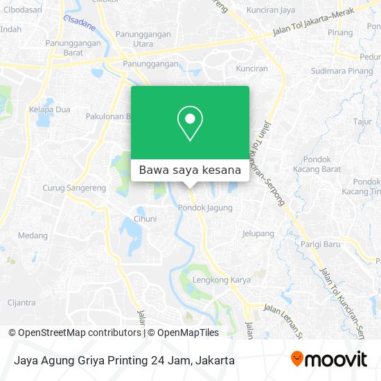 Peta Jaya Agung Griya Printing 24 Jam