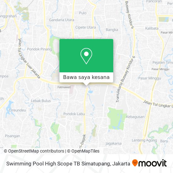 Peta Swimming Pool High Scope TB Simatupang